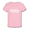 Kentucky Baby T-Shirt - Organic Hand Lettered Kentucky Infant T-Shirt - light pink