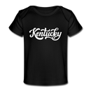 Kentucky Baby T-Shirt - Organic Hand Lettered Kentucky Infant T-Shirt - black