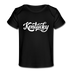 Kentucky Baby T-Shirt - Organic Hand Lettered Kentucky Infant T-Shirt - black