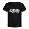 Kentucky Baby T-Shirt - Organic Hand Lettered Kentucky Infant T-Shirt - black