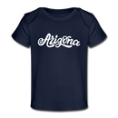 Arizona Baby T-Shirt - Organic Hand Lettered Arizona Infant T-Shirt - dark navy