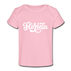 Florida Baby T-Shirt - Organic Hand Lettered Florida Infant T-Shirt - light pink