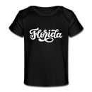 Florida Baby T-Shirt - Organic Hand Lettered Florida Infant T-Shirt - black