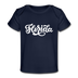 Florida Baby T-Shirt - Organic Hand Lettered Florida Infant T-Shirt - dark navy