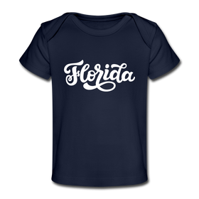 Florida Baby T-Shirt - Organic Hand Lettered Florida Infant T-Shirt