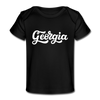 Georgia Baby T-Shirt - Organic Hand Lettered Georgia Infant T-Shirt - black