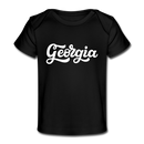 Georgia Baby T-Shirt - Organic Hand Lettered Georgia Infant T-Shirt - black