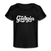 Georgia Baby T-Shirt - Organic Hand Lettered Georgia Infant T-Shirt - black