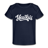 Hawaii Baby T-Shirt - Organic Hand Lettered Hawaii Infant T-Shirt - dark navy