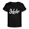 Idaho Baby T-Shirt - Organic Hand Lettered Idaho Infant T-Shirt - black
