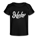 Idaho Baby T-Shirt - Organic Hand Lettered Idaho Infant T-Shirt - black