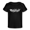 Maryland Baby T-Shirt - Organic Hand Lettered Maryland Infant T-Shirt - black