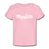 Minnesota Baby T-Shirt - Organic Hand Lettered Minnesota Infant T-Shirt - light pink