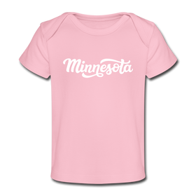 Minnesota Baby T-Shirt - Organic Hand Lettered Minnesota Infant T-Shirt