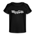 Minnesota Baby T-Shirt - Organic Hand Lettered Minnesota Infant T-Shirt - black