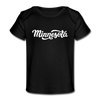 Minnesota Baby T-Shirt - Organic Hand Lettered Minnesota Infant T-Shirt - black