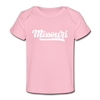 Missouri Baby T-Shirt - Organic Hand Lettered Missouri Infant T-Shirt - light pink