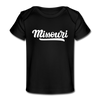 Missouri Baby T-Shirt - Organic Hand Lettered Missouri Infant T-Shirt - black