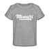 Missouri Baby T-Shirt - Organic Hand Lettered Missouri Infant T-Shirt - heather gray