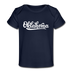 Oklahoma Baby T-Shirt - Organic Hand Lettered Oklahoma Infant T-Shirt - dark navy