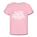 South Dakota Baby T-Shirt - Organic Hand Lettered South Dakota Infant T-Shirt - light pink