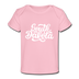 South Dakota Baby T-Shirt - Organic Hand Lettered South Dakota Infant T-Shirt - light pink