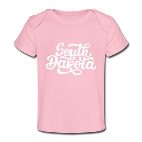 South Dakota Baby T-Shirt - Organic Hand Lettered South Dakota Infant T-Shirt