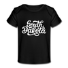 South Dakota Baby T-Shirt - Organic Hand Lettered South Dakota Infant T-Shirt - black