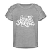 South Dakota Baby T-Shirt - Organic Hand Lettered South Dakota Infant T-Shirt - heather gray