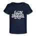 South Dakota Baby T-Shirt - Organic Hand Lettered South Dakota Infant T-Shirt - dark navy