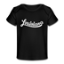 Louisiana Baby T-Shirt - Organic Hand Lettered Louisiana Infant T-Shirt - black
