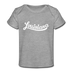 Louisiana Baby T-Shirt - Organic Hand Lettered Louisiana Infant T-Shirt - heather gray