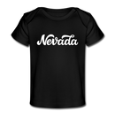 Nevada Baby T-Shirt - Organic Hand Lettered Nevada Infant T-Shirt - black