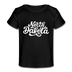 North Dakota Baby T-Shirt - Organic Hand Lettered North Dakota Infant T-Shirt - black