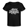 North Dakota Baby T-Shirt - Organic Hand Lettered North Dakota Infant T-Shirt