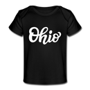 Ohio Baby T-Shirt - Organic Hand Lettered Ohio Infant T-Shirt - black