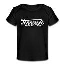 Tennessee Baby T-Shirt - Organic Hand Lettered Tennessee Infant T-Shirt - black