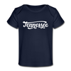 Tennessee Baby T-Shirt - Organic Hand Lettered Tennessee Infant T-Shirt - dark navy