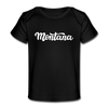 Montana Baby T-Shirt - Organic Hand Lettered Montana Infant T-Shirt - black