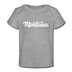 Montana Baby T-Shirt - Organic Hand Lettered Montana Infant T-Shirt - heather gray