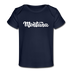 Montana Baby T-Shirt - Organic Hand Lettered Montana Infant T-Shirt - dark navy