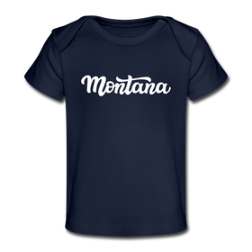 Montana Baby T-Shirt - Organic Hand Lettered Montana Infant T-Shirt