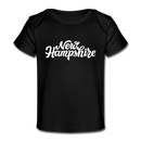 New Hampshire Baby T-Shirt - Organic Hand Lettered New Hampshire Infant T-Shirt - black