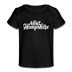 New Hampshire Baby T-Shirt - Organic Hand Lettered New Hampshire Infant T-Shirt - black