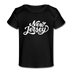 New Jersey Baby T-Shirt - Organic Hand Lettered New Jersey Infant T-Shirt - black