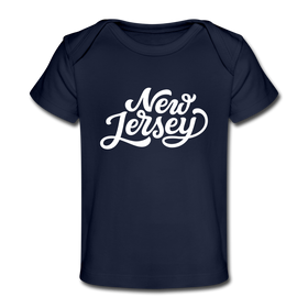 New Jersey Baby T-Shirt - Organic Hand Lettered New Jersey Infant T-Shirt