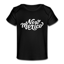 New Mexico Baby T-Shirt - Organic Hand Lettered New Mexico Infant T-Shirt - black