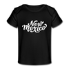 New Mexico Baby T-Shirt - Organic Hand Lettered New Mexico Infant T-Shirt - black
