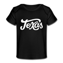 Texas Baby T-Shirt - Organic Hand Lettered Texas Infant T-Shirt - black