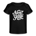 New York Baby T-Shirt - Organic Hand Lettered New York Infant T-Shirt - black